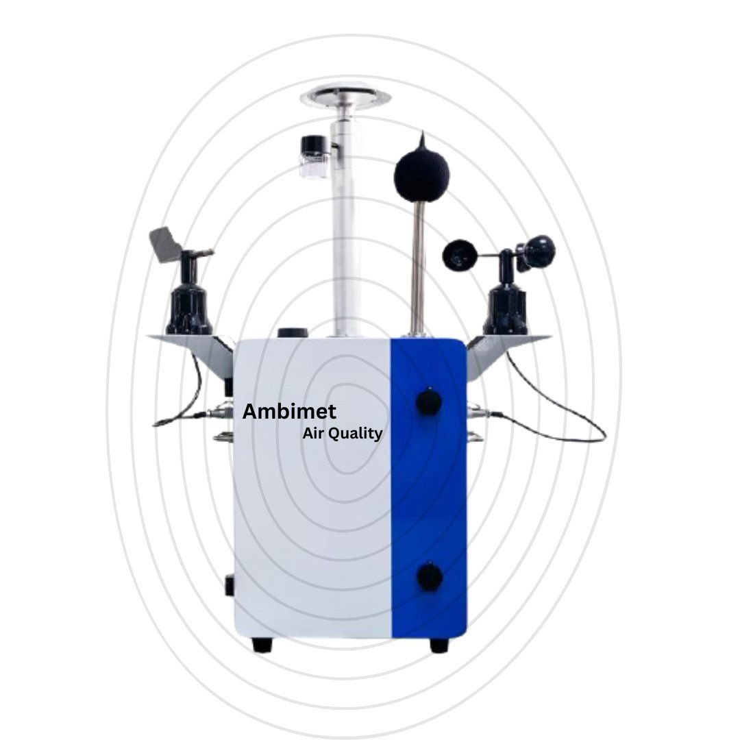 Equipamento Ambimet Air Quality com sensores de gases, material particulado e estação meteorológica